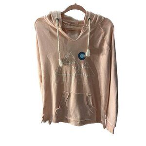 Ocean Drive Surfer Sweatshirt Distressed Pink Denver Colorado EUC, Size M